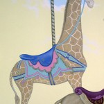 Hand painted Carousel Giraffe for childs room