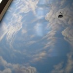 Custom, hand painted Ceiling Cloud Mural